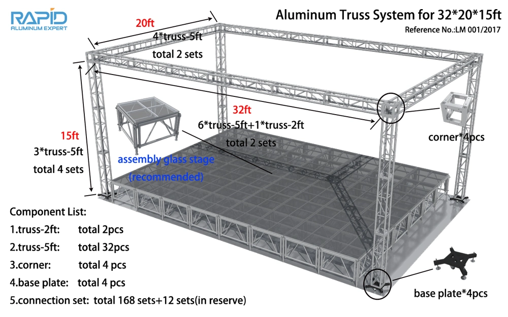 Wholesale Price Aluminum Roof Truss Lighting Truss Stage Truss