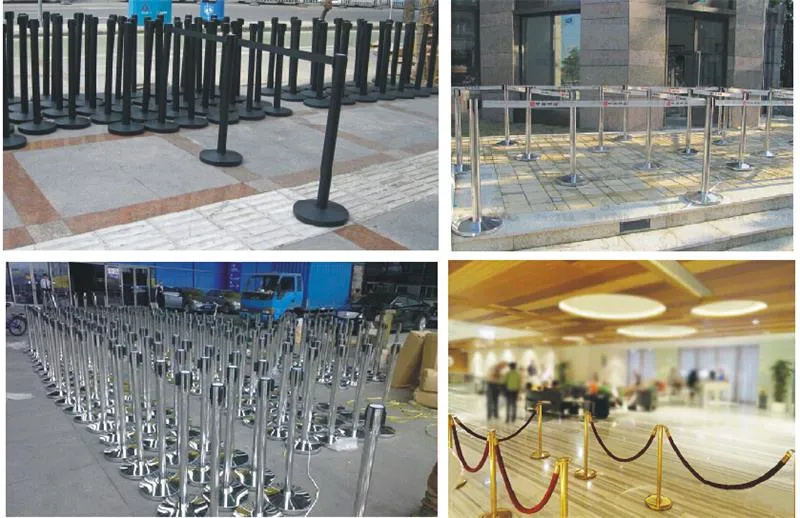 Easy Collection U Shape Stainless Steel Crowd Control Post Stanchion Barrier (LG-23)